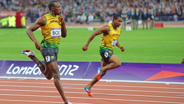 Yohan Blake finished behind Usain Bolt at the London Olympics. (Bild: AFP)