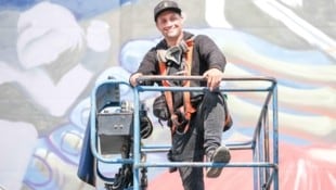 Der Österreicher Nychos ist ein weltweit bekannter Street Art-Künstler (Bild: Einöder Horst)