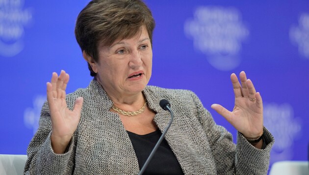 IWF-Chefin Kristalina Georgiewa (Bild: AP)