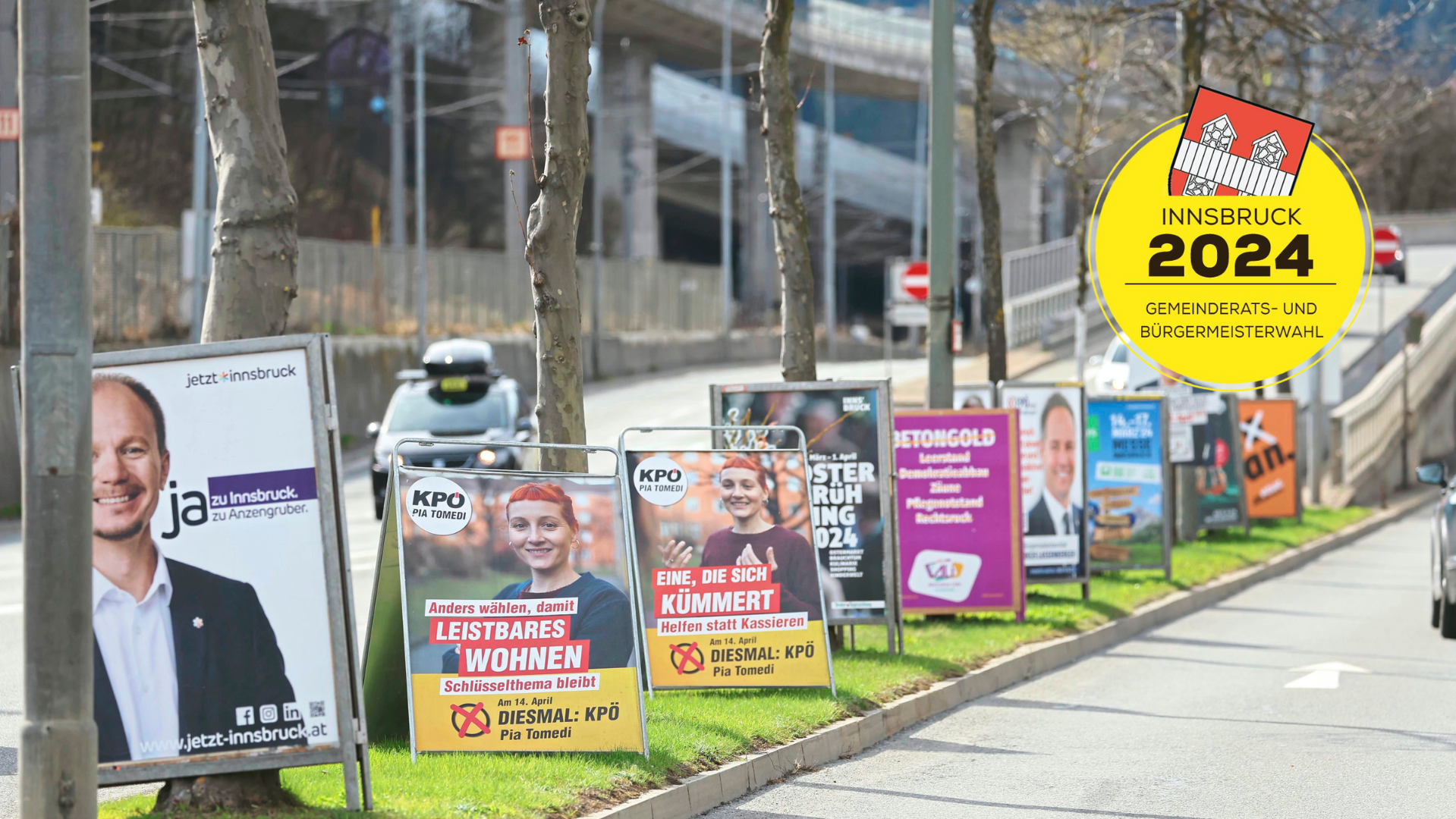 A választási kampányok pénzbe kerülnek, sok pénzbe. Ez csak Innsbruckban a plakátok áradatából is látszik. (Bild: Christof Birbaumer)