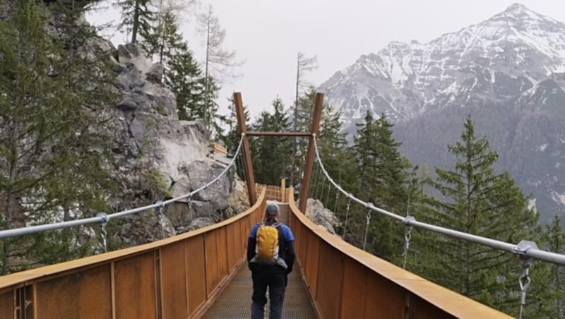 Die neue Hängebrücke (Bild: Peter Freiberger)