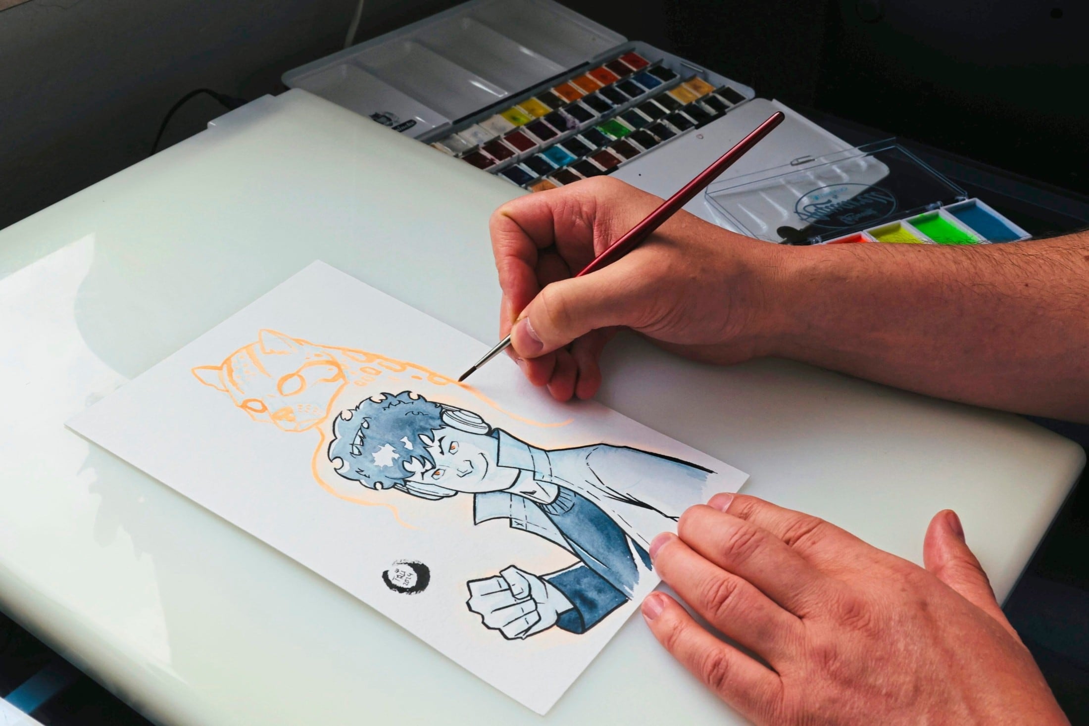 Viel macht Trübswasser mit Grafikprogrammen am PC – einiges muss aber auch von Hand gezeichnet werden. (Bild: Christian Jauschowetz)