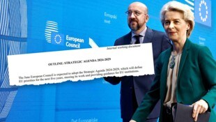 Charles Michel und Ursula von der Leyen: Ohne Deutschland und Frankreich schreibt man so ein Dokument nicht. (Bild: APA/Picturedesk, Krone KREATIV)