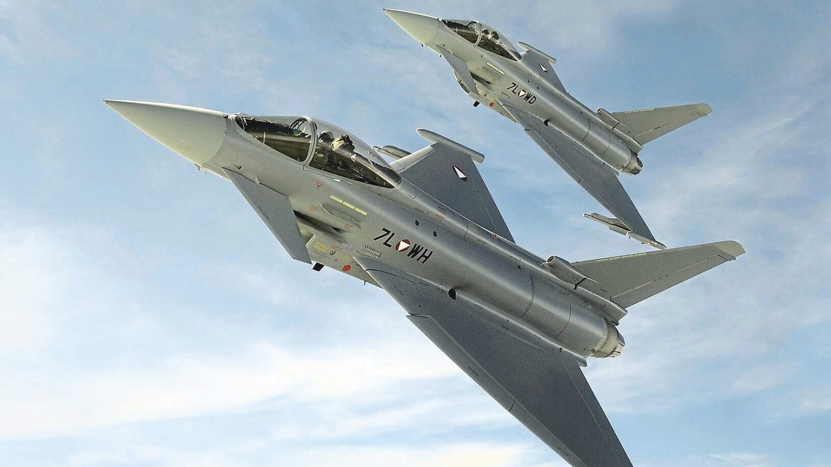 Eurofighter werden ebenfalls über den Kärntner Himmel düsen – auch im Tiefflug. (Bild: Bundesheer)