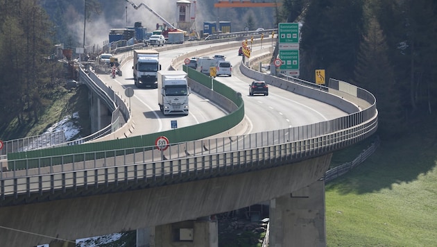 The Lueg Bridge on the A 13 is in urgent need of fundamental renovation. (Bild: Birbaumer Christof)
