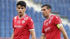 GAK-Kicker Milos Jovicic (li.) und Marco Perchtold (Bild: GEPA pictures)