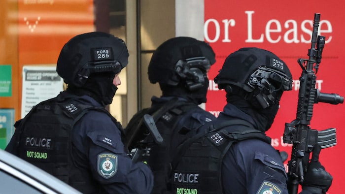 Large-scale police operation in the shopping center