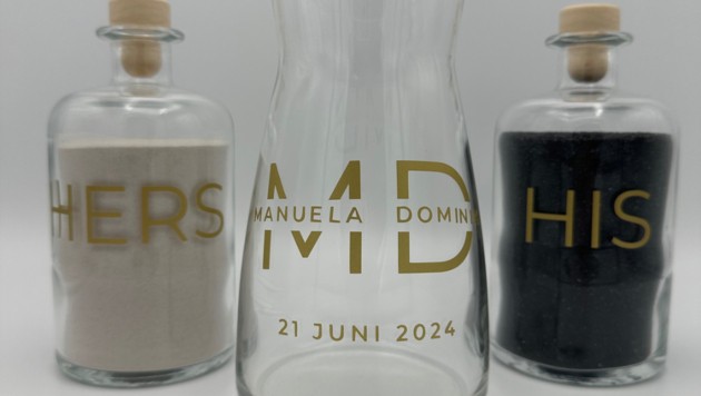 Unter anderem gibt es originelle Geschenkideen für die Hochzeit und modische Accessoires für Junggesellenabschiede. (Bild: Traumfabrik creative studio)