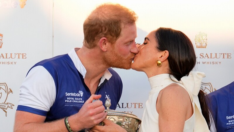 Prinz Harry dementierte kürzlich Gerüchte, dass es in der Ehe mit Meghan krisele. (Bild: Associated Press)