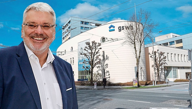 Gswb boss Peter Rassaerts has been summoned to the control committee on Monday. (Bild: Markus Tschepp (2), Krone KREATIV)