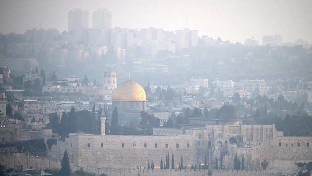 Jerusalem on Sunday morning (Bild: AFP)
