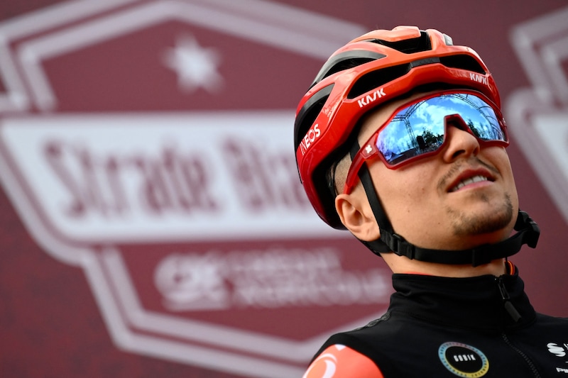 Thomas Pidcock (Bild: APA/AFP/Marco BERTORELLO)