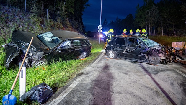 The scene of the accident in Perg. (Bild: TEAM FOTOKERSCHI.AT / SIMON BRANDSTÄTTER)