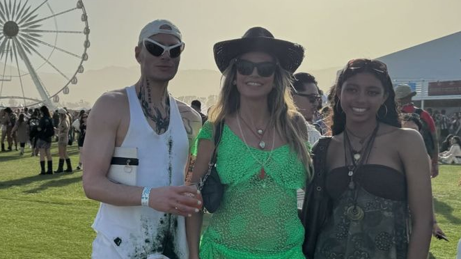 Heidi Klum da bu yıl Coachella Festivali'ne katıldı ve ailesini de yanında götürdü. (Bild: https://www.instagram.com/heidiklum)