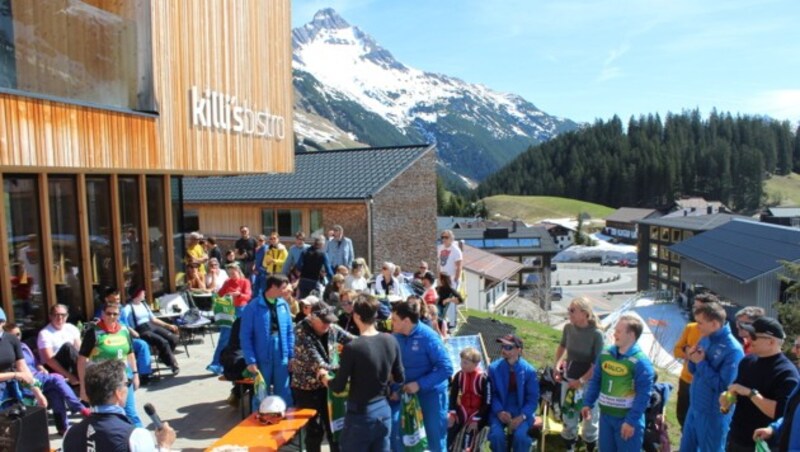 Kilian Albrecht lud am Sonntag zum zweiten Charity Race zugunsten des Special Olympics Team Vorarlberg ins W52 nach Warth ein. (Bild: Peter Weihs/Kronenzeitung)