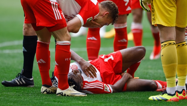 Kingsley Coman verletzte sich im Spiel gegen Köln. (Bild: APA/AFP/Michaela STACHE)