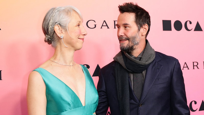 Mit Alexandra Grant hat Keanu Reeves sein Glück gefunden. (Bild: APA/Getty Images via AFP/GETTY IMAGES/Momodu Mansaray)