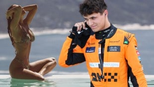 Was läuft da zwischen Margarida Corceiro (li.) und Formel-1-Pilot Lando Norris?  (Bild: APA/AFP/POOL/KIM Kyung-Hoon, Instagram.com/magui_corceiro)