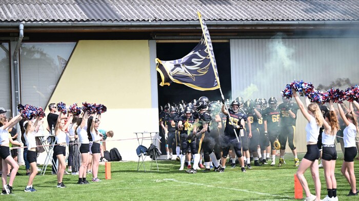 Cheerleaders also created a great atmosphere,