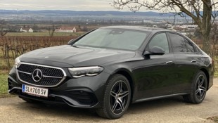 Mit diesem Mercedes E 400e war“Krone“-Motorredakteur Stephan Schätzl für den Podcast unterwegs. (Bild: Stephan Schätzl)