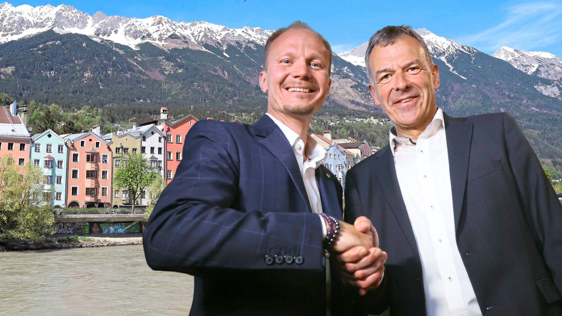 The decision on who will be mayor will be made in just two weeks' time. The chemistry between Anzengruber and Willi seems to fit. (Bild: Christof Birbaumer)