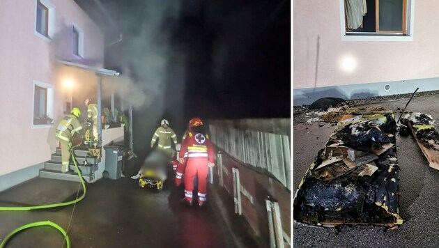 Night-time operation for the fire department, ambulance service and police in Flaurling.