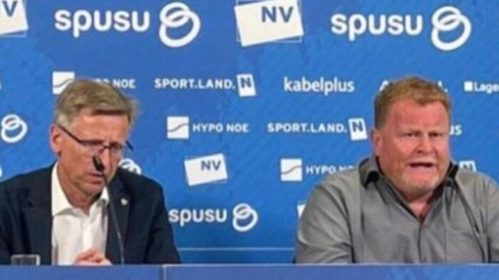 SKN-Präsident Helmut Schwarzl & Frank Schreier (re.)