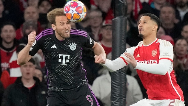 For Marc Janko, Arsenal are the favorites against Harry Kane (left) and Co. in the Champions League quarter-final second leg in Munich. (Bild: Associated Press)