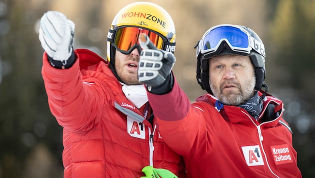 Christian Perner (right) becomes coach of the women's giant slalom. (Bild: GEPA pictures)