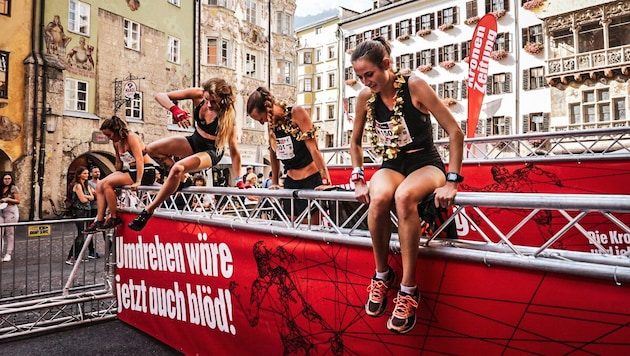 In Innsbruck, the "Krone" obstacle is located at the SOWI (University of Innsbruck) this year. (Bild: GEPA pictures)