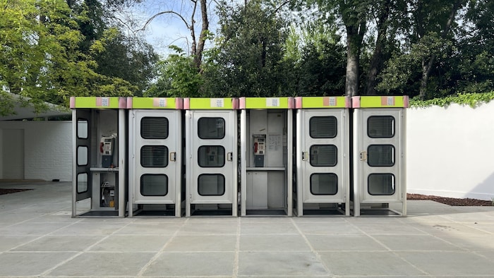 Anna Jermolaewa, Untitled (Telephone Booths) 2024