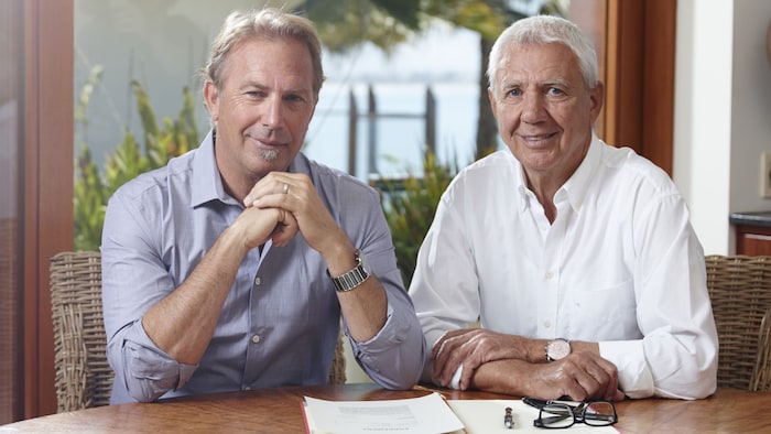 Hollywoodstar Kevin Kostner und Jacques-Lemans-Eigentümer Alfred Riedl