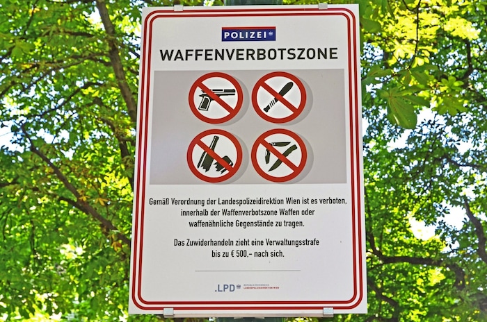 Österreich wird Waffenverbotszone