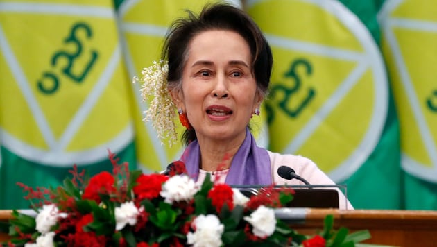 Nobel Barış Ödülü sahibi Suu Kyi (78) (Bild: AP)