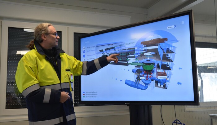 What project manager Klaus Feistmantl is explaining to journalists here on the screen will be shown live in September.