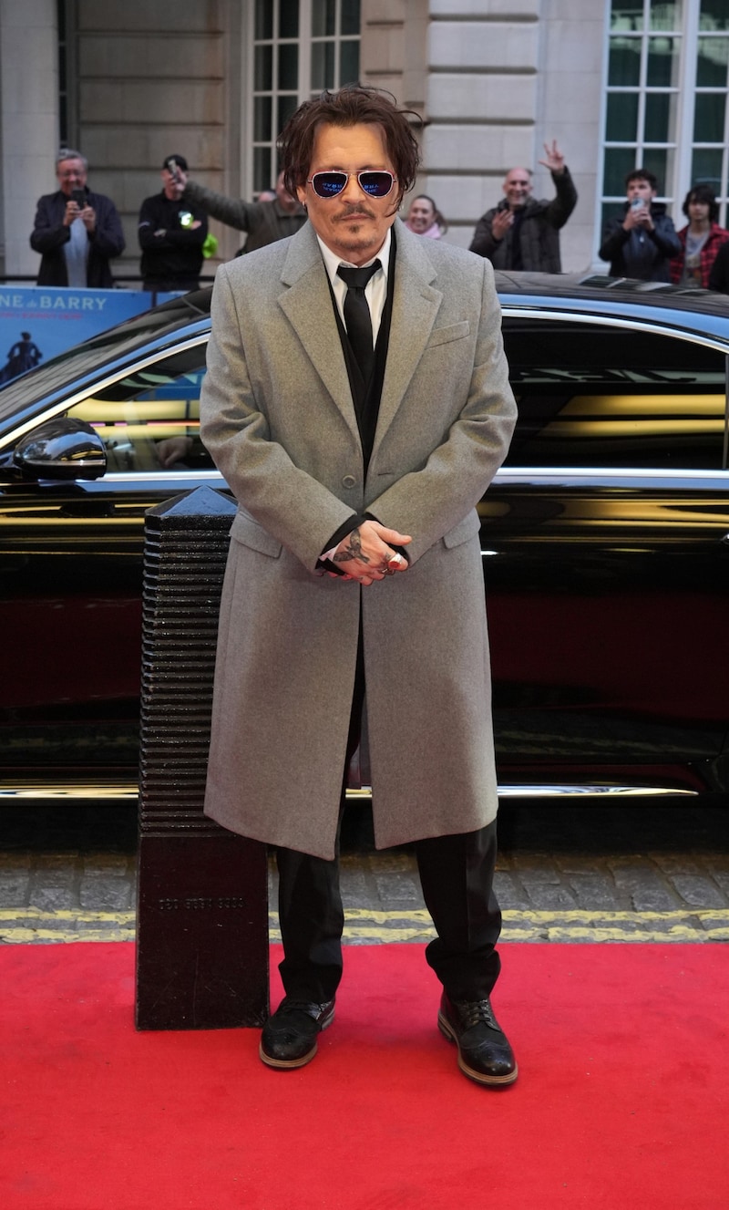 Johnny Depp bei der Premiere von „Jeanne du Barry – die Favoritin des Königs“. (Bild: Ian West / PA / picturedesk.com)