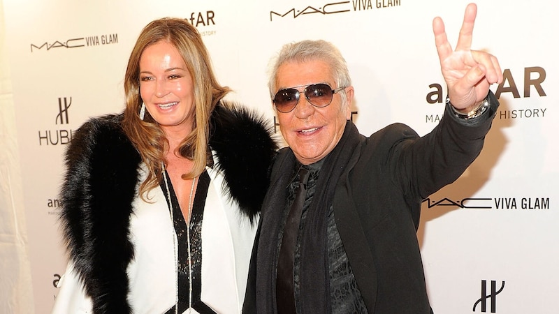 Die Vorarlbergerin Eva hat Roberto Cavalli vor allem beruflich immer unterstützt. (Bild: APA/Jemal Countess/Getty Images/AFP )