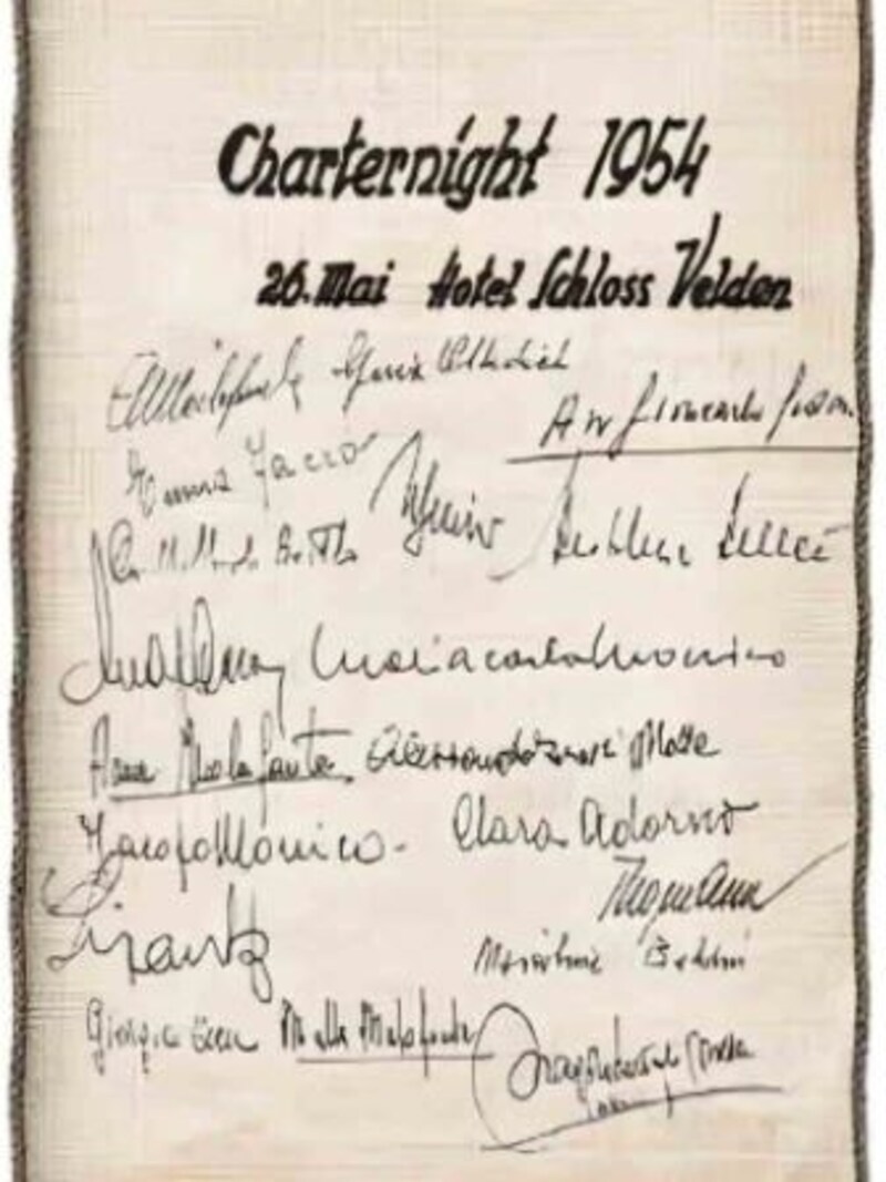 Max Schmid, Landesbaudirektor von Kärnten, war der Gründungspräsident des LC Klagenfurt – bei der Charternight 1954 waren 20 Lions dabei. (Bild: Lions)
