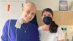 Von der Leukämiepatientin zur Krebs- botschafterin: Lisa Jost (r.) unterstützt Olivia Knauß (l.) bei ihrem Kampf gegen den Krebs. (Bild: Olivia Knauß)