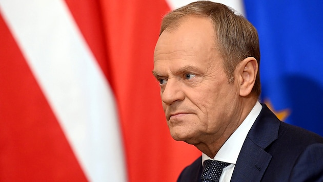 Donald Tusk lengyel miniszterelnök (Bild: APA/AFP/Sergei GAPON)