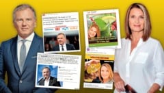 Prominente wie Armin Wolf und Barbara Stöckl kämpfen gegen ihre digitalen Fälschungen. (Bild: ORF, zVg, ORF/First Look, zVg: Krone KREATIV)