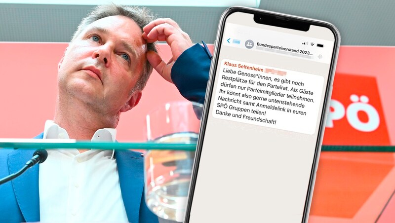 Andreas Babler will am Parteirat eine Rede mit „Herz und Hirn“ halten. (Bild: zVg, APA/HELMUT FOHRINGER Krone KREATIV,)