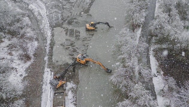 Der Klammsee in Kaprun ist derzeit Baustelle. (Bild: EXPA/ JFK)