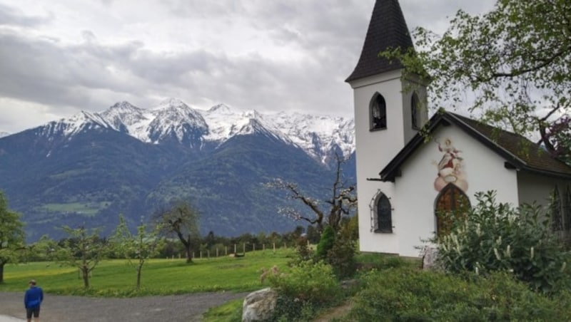 Beim Gasthof Lehen steht eine kleine Kapelle. (Bild: Peter Freiberger)