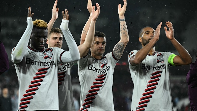 Bayer Leverkusen remain unbeaten in their 44th competitive match. (Bild: APA/AFP/Ben Stansall)