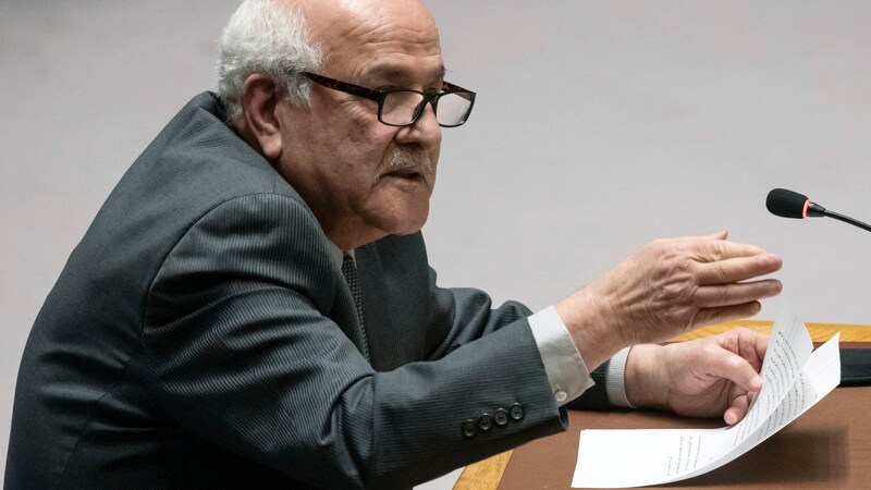 Palestinian UN Ambassador Riyad Mansour (Bild: AP)