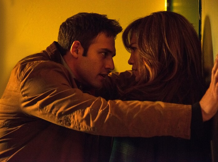 Jennifer Lopez and Ryan Guzman in "The Boy Next Door".