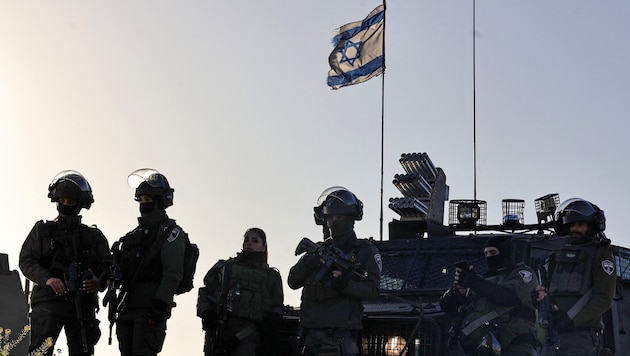 Israelische Truppen im Westjordanland (Bild: AFP)