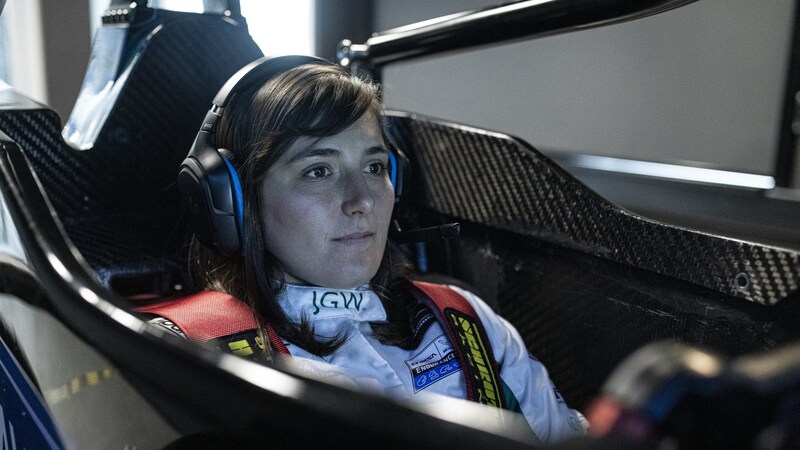 Tatiana Calderon concentrating on her work in Graz (Bild: AVL Racetech/Toni Muhr)