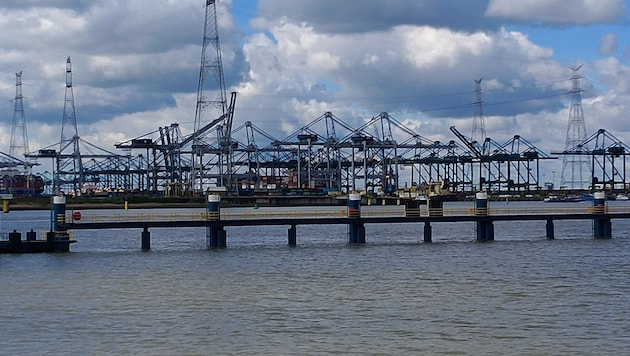 The port of Antwerp is the second largest in Europe (Bild: Andrea Kloimstein)